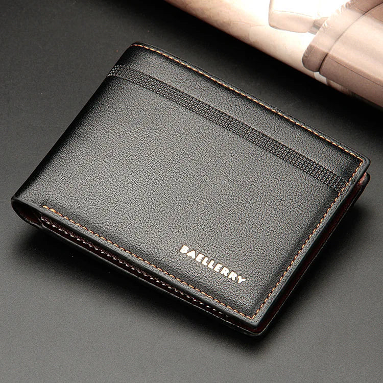 Name Customized New Men Wallets Card Holder High Quality Male Purse PU Leather Business Men Wallets Carteria