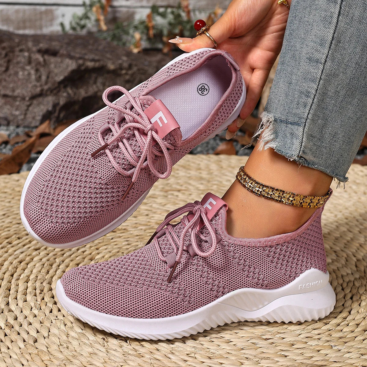 Hot Selling 2025 Women's Mesh Sneakers - Breathable Lightweight Non-Slip Everyday Shoes