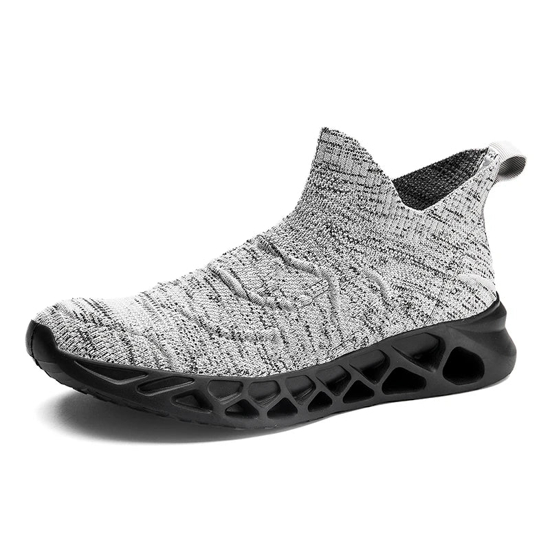Men's Plus Size 47 Casual Sneakers Mesh Upper Quick-Drying Walking Shoes with EVA Insole Slip-On Loafers for Spring Summer