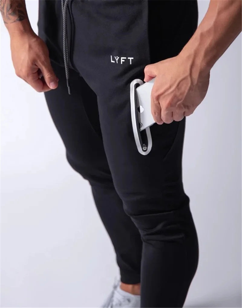 JAPAN Brand Joggers Men Sweatpants Gym Running Pants Mens Fitness Bodybuilding Gym Men Jogging Pants Zipper Sweatpants Trousers