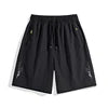 Summer New Style Sporty Solid Color Sports Shorts Casual Men's Quick-drying Drawstring Ice Silk Fitness Loose