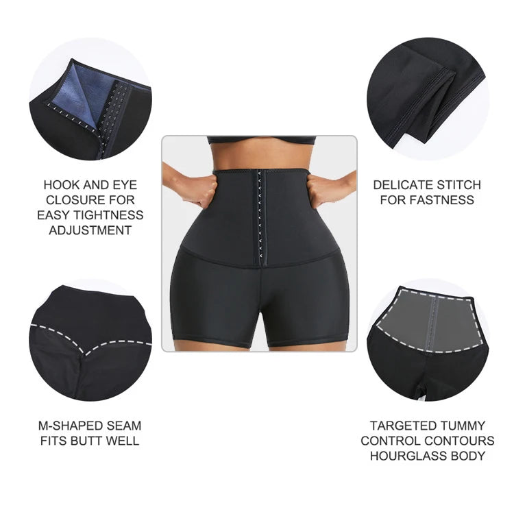 HEXIN High Compression Fat Burning Waist Trainers Corset Leggings for Ladies High Waisted Yoga Pants