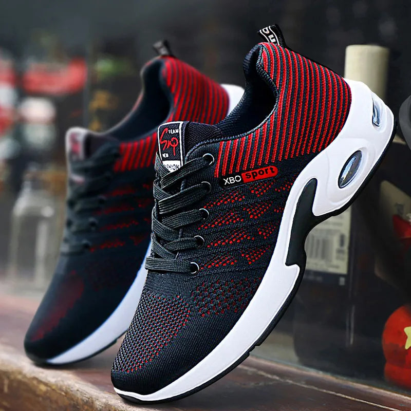2024 New Men's Shoes Men's Breathable Soft-soled Running Shoes
