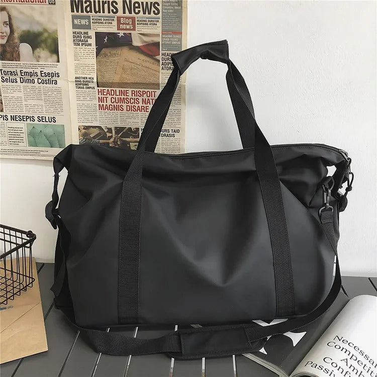 2024 Korean Style Street Trends Breathable Waterproof Durable Oxford Cloth Travel Bag Men's Women's Large Capacity