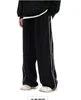 ZAFUL Men's Y2K Streetwear Baggy Track Pants Mid Waist Lightweight Casual Lounge Trousers with Drawstring Letter Pockets