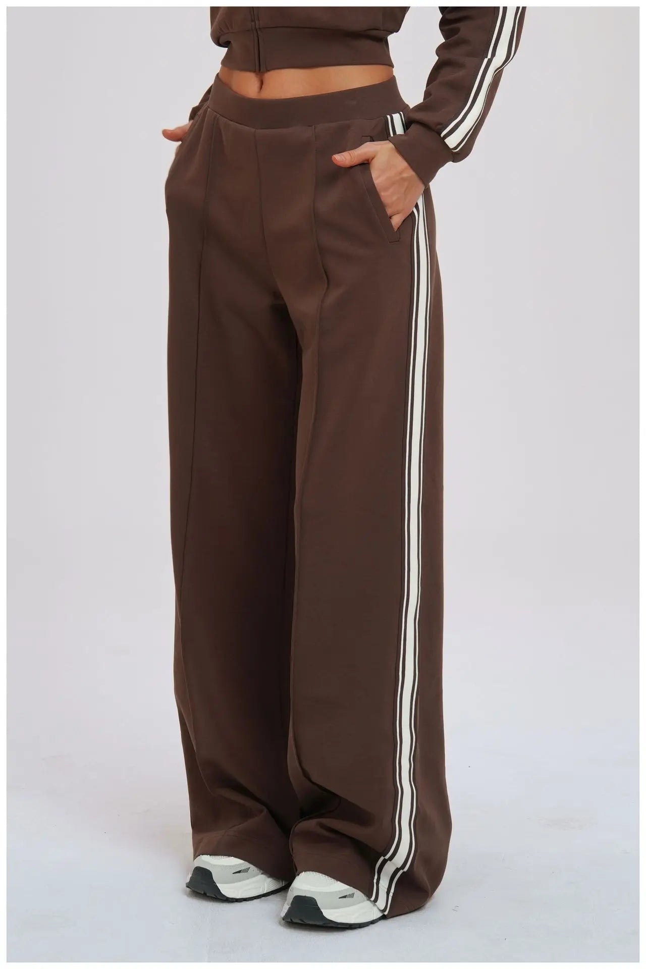 Women's Clash Color Sports Pants Loose Comfortable Casual Pocket Pants Outdoor Riding Mountaineering Sports Pants Women's Slacks