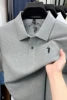 Men's Polo Shirt Cotton Pique Short Sleeve Casual Business Golf T-Shirt Embroidered Logo Summer Breathable Work Office Top