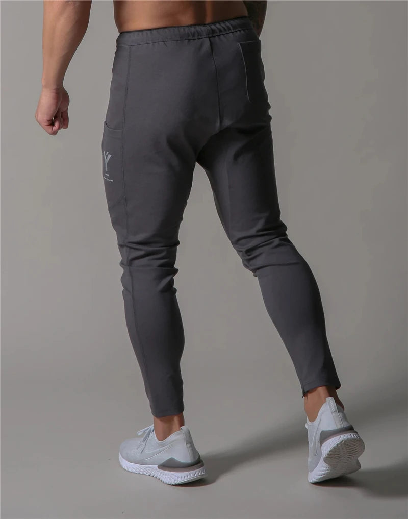 JAPAN Brand Joggers Men Sweatpants Gym Running Pants Mens Fitness Bodybuilding Gym Men Jogging Pants Zipper Sweatpants Trousers