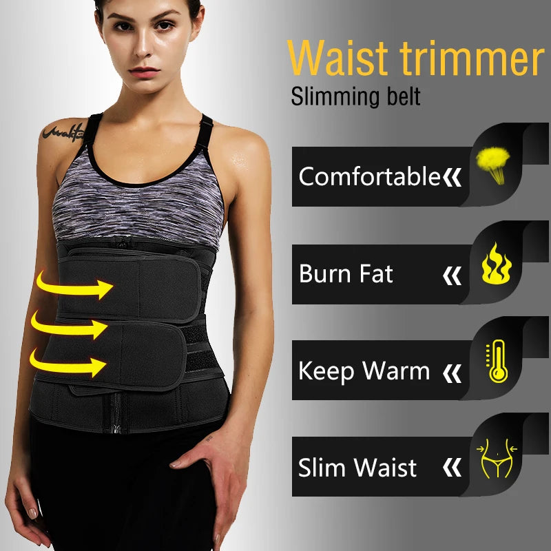 Women Waist Trainer Neoprene Body Shaper Belt Slimming Fajas Belly Reducing Shaper Tummy Sweat Shapewear Workout Shaper Corset