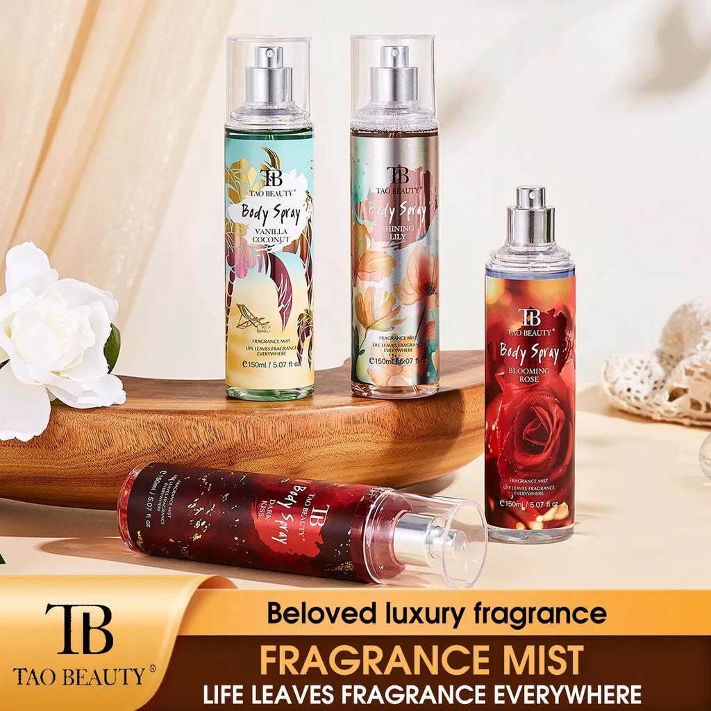 Cross-border Exclusive TAO BEAUTY Fragrance Mist Long-lasting Light Scentwild Rose Vanilla Coconut Shining Lily Perfume Spray