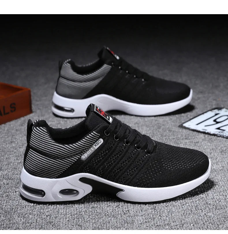 2024 New Men's Shoes Men's Breathable Soft-soled Running Shoes
