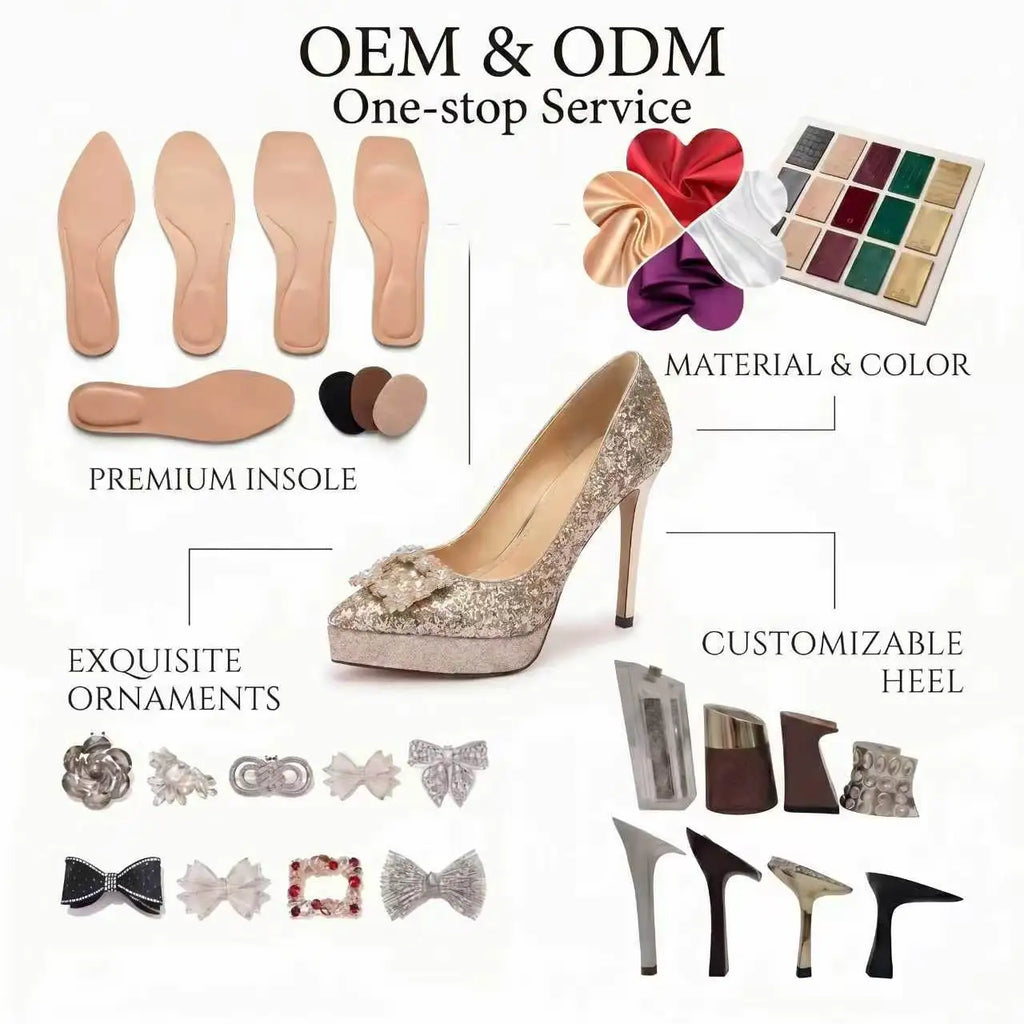 Luxury Contrast Color Glitter Slingback Stiletto Sandals Peep Toe Height Increasing Club Date Night Wedding Bridal Fashion