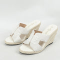 Comfortable Latest Design Fashion Open Summer Casual Shoes 8 cm Platform Wedge Sandals High Heel Slipper Lightweight Slip