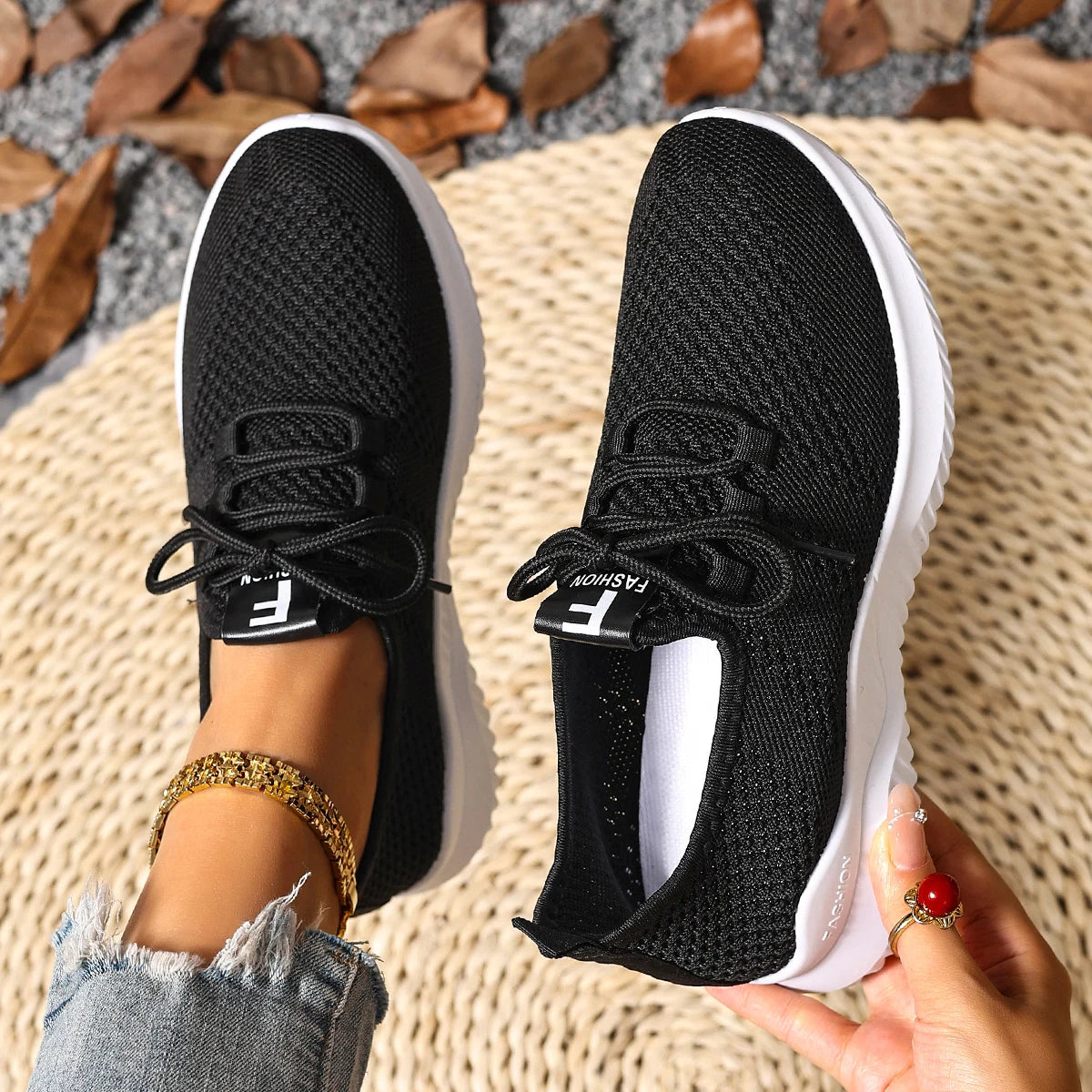 Hot Selling 2025 Women's Mesh Sneakers - Breathable Lightweight Non-Slip Everyday Shoes