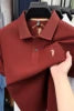 Men's Polo Shirt Cotton Pique Short Sleeve Casual Business Golf T-Shirt Embroidered Logo Summer Breathable Work Office Top