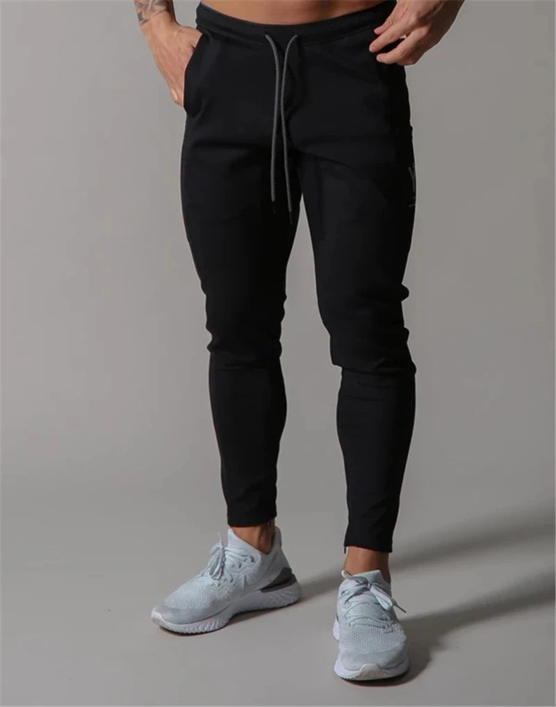 JAPAN Brand Joggers Men Sweatpants Gym Running Pants Mens Fitness Bodybuilding Gym Men Jogging Pants Zipper Sweatpants Trousers