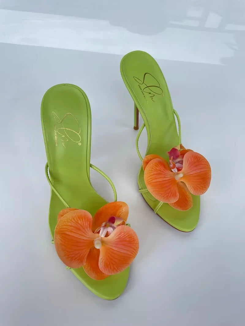 Simple Summer and Autumn Women's Slip-on High-heeled Sandals for Export, Sexy Sandals, Party Shoes