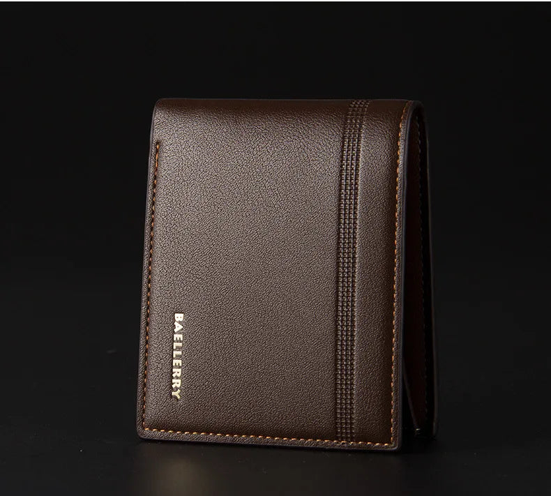 Name Customized New Men Wallets Card Holder High Quality Male Purse PU Leather Business Men Wallets Carteria