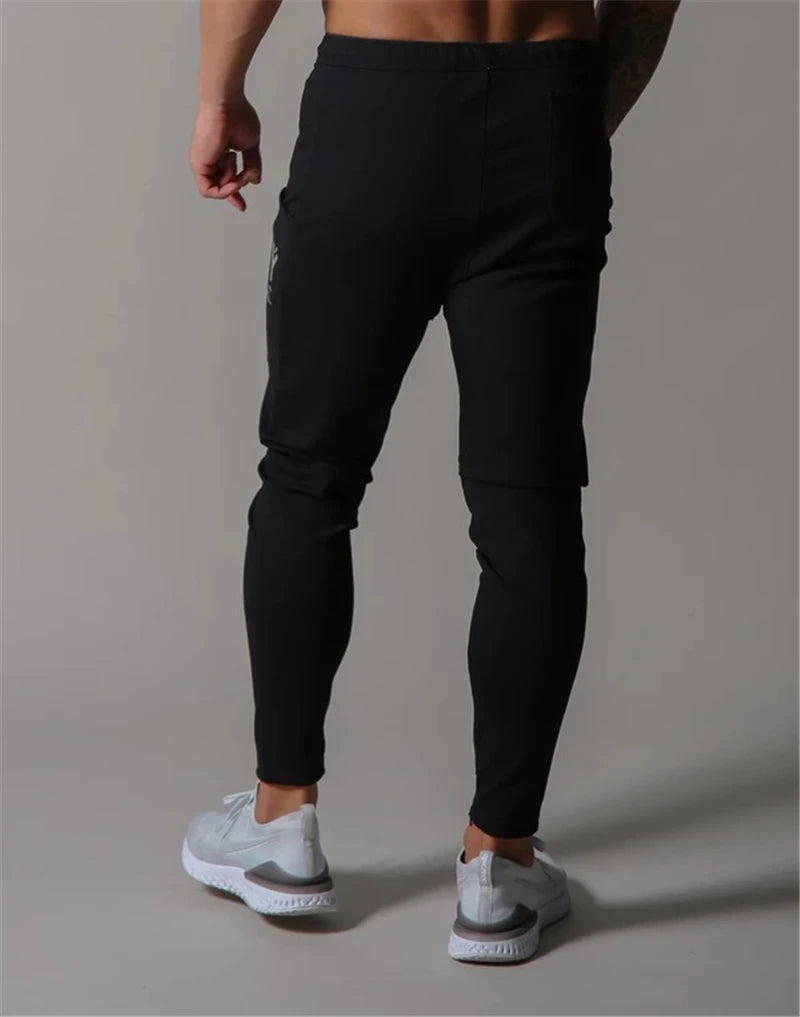 JAPAN Brand Joggers Men Sweatpants Gym Running Pants Mens Fitness Bodybuilding Gym Men Jogging Pants Zipper Sweatpants Trousers