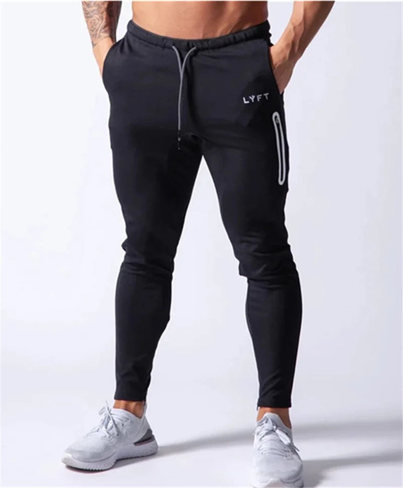 JAPAN Brand Joggers Men Sweatpants Gym Running Pants Mens Fitness Bodybuilding Gym Men Jogging Pants Zipper Sweatpants Trousers