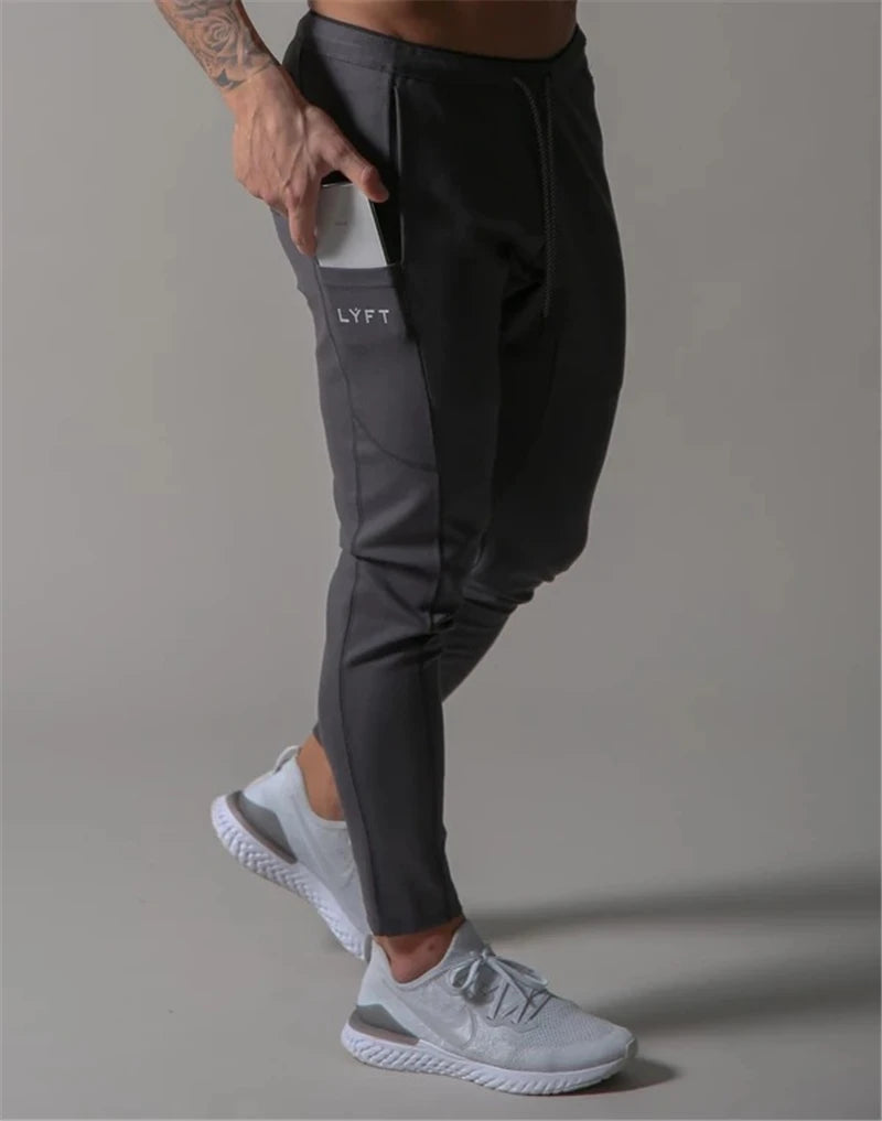 JAPAN Brand Joggers Men Sweatpants Gym Running Pants Mens Fitness Bodybuilding Gym Men Jogging Pants Zipper Sweatpants Trousers