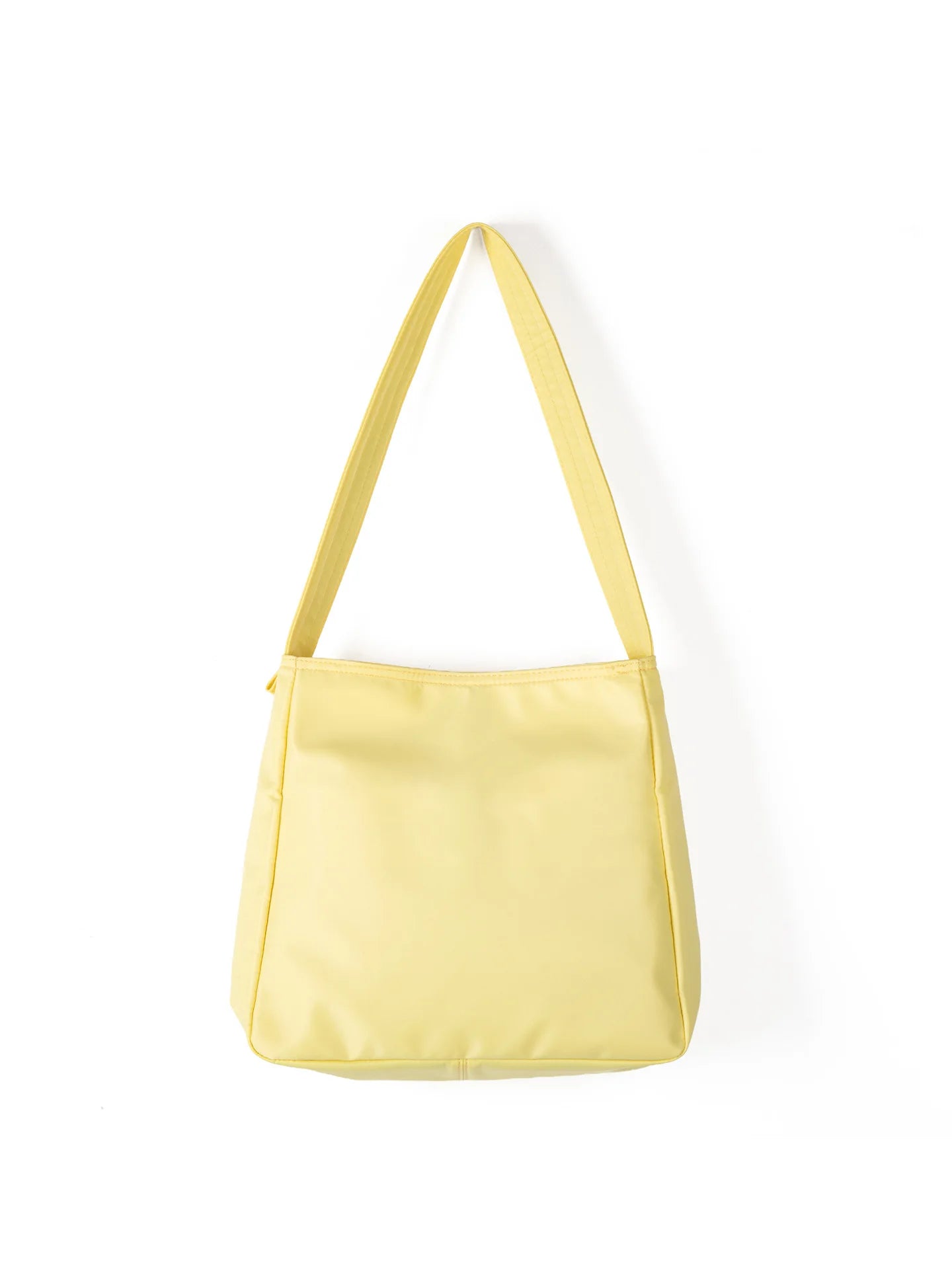Korean Version Lazy Wind Simple Light Large-Capacity Summer Tote Bag Solid Color Nylon Casual Daily Portable Drawstring Closure