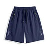 Summer New Style Sporty Solid Color Sports Shorts Casual Men's Quick-drying Drawstring Ice Silk Fitness Loose