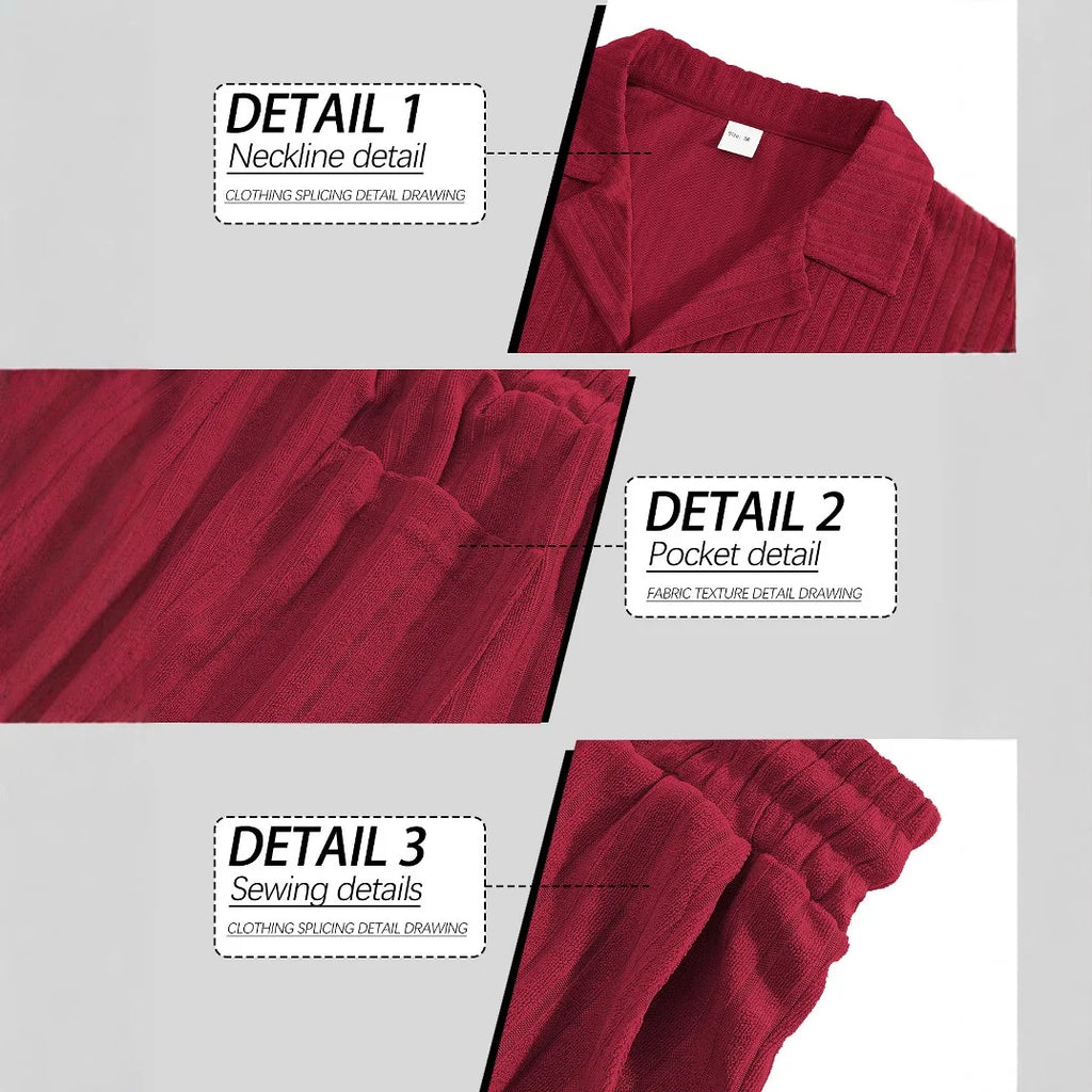 Commuting Casual Buttoned Shirt Short Suits Sleeve Men's Vacation Beach Short Summer Summer Tracksuits Cardigan Shorts Sets