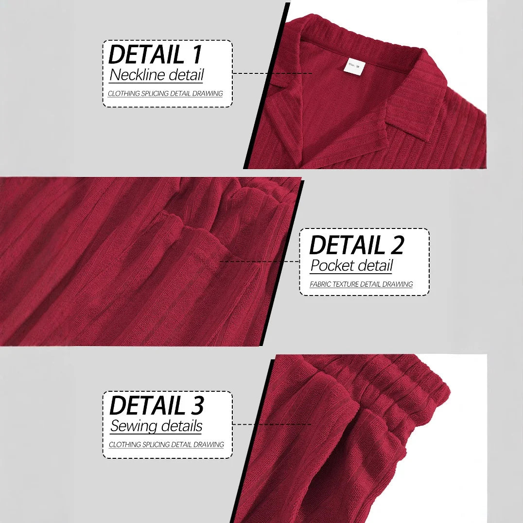 Commuting Casual Buttoned Shirt Short Suits Sleeve Men's Vacation Beach Short Summer Summer Tracksuits Cardigan Shorts Sets