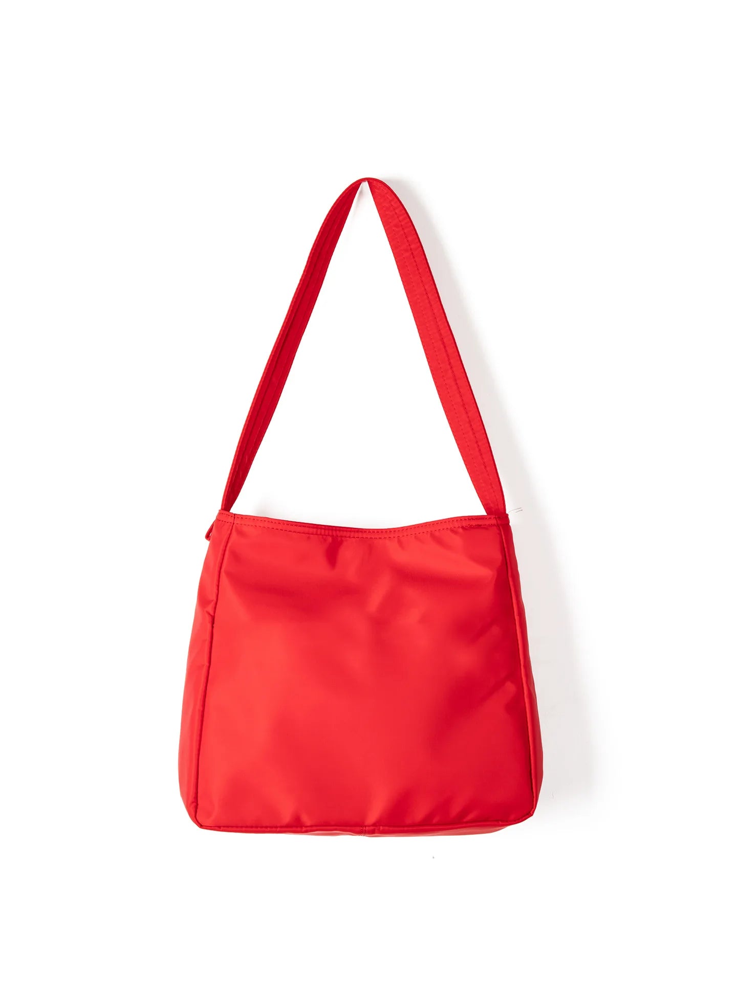 Korean Version Lazy Wind Simple Light Large-Capacity Summer Tote Bag Solid Color Nylon Casual Daily Portable Drawstring Closure