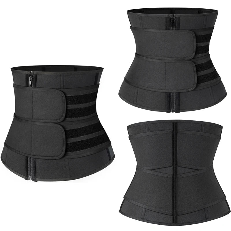 Men Waist Trainer Fitness Slimming Belt Sauna Body Shaper Corset for Abdomen Weight Loss Trimmer Belt Sweat Workout Fat Burner