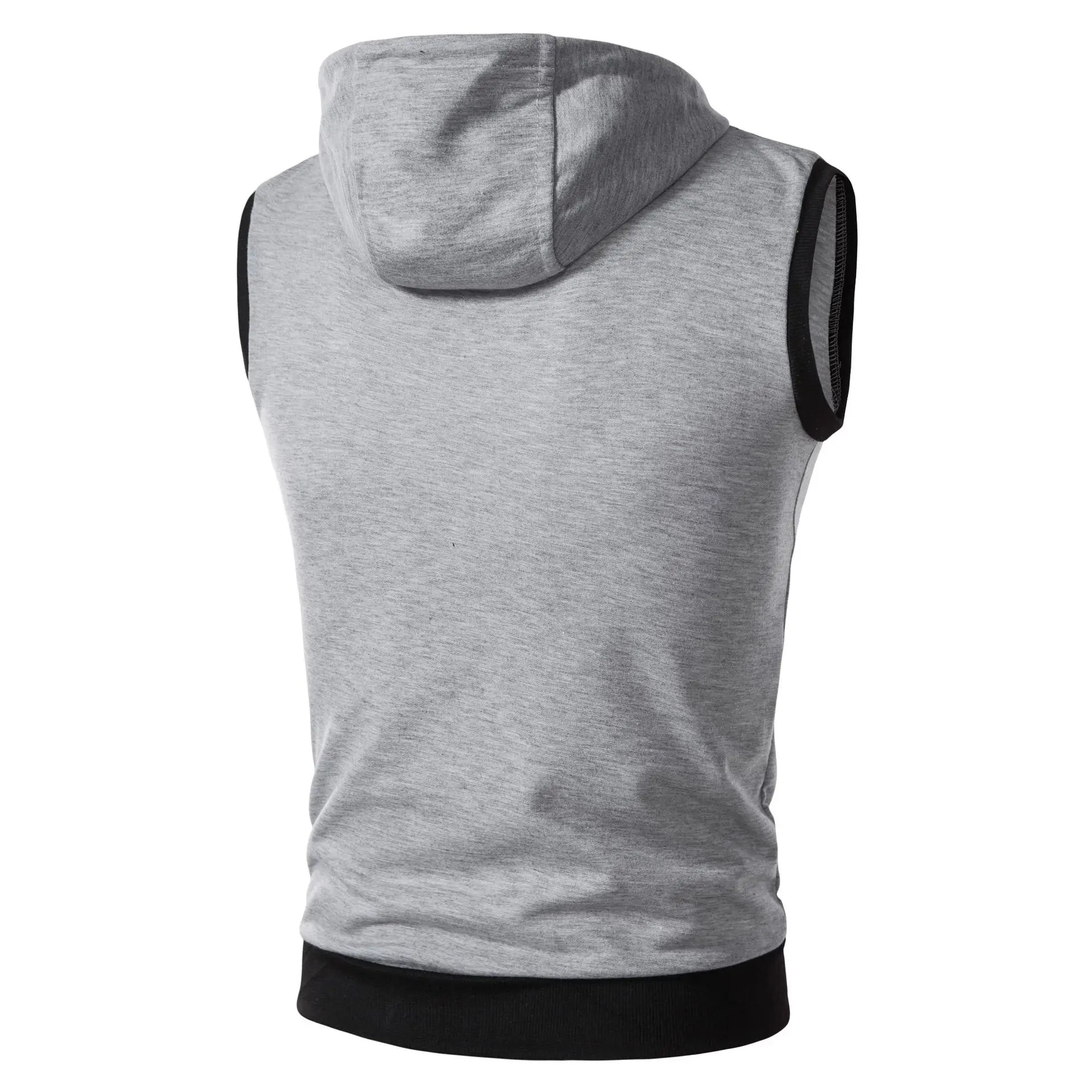 New Men Sleeveless Hooded Vest Jacket - Streetwear Zipper Waistcoat Plus Size 5XL Casual Fashion Outerwear Wholesale