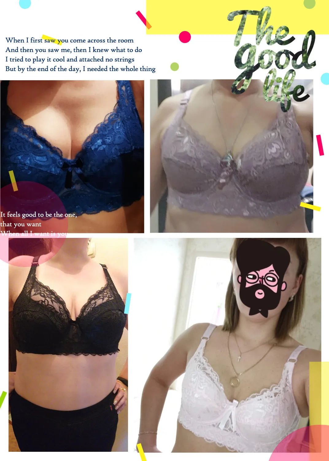 40 90 46 Underwear Plus Large Size Underwire Top Bh bralette Lace Sexy Women's Bra Intimates Deep V Brassiere B C D Cup Lace Bra