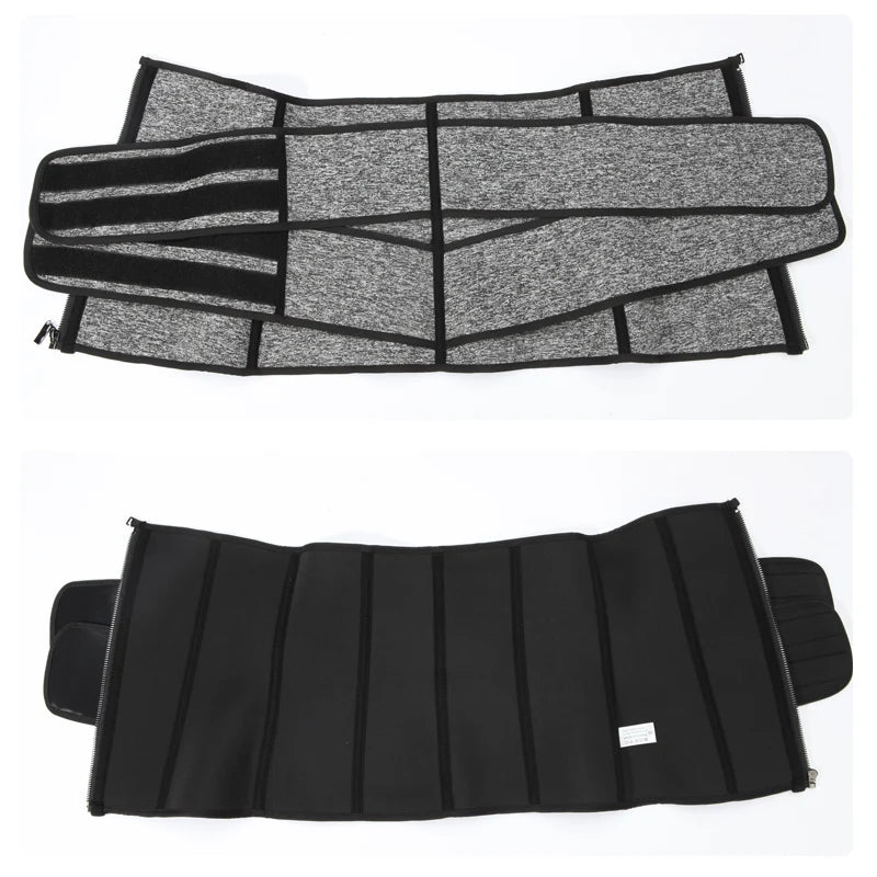 Men Waist Trainer Trimmer Belt for Weight Loss Neoprene Body Shaper Sauna Workout Sweat Belly Belt with Double Straps Shapewear