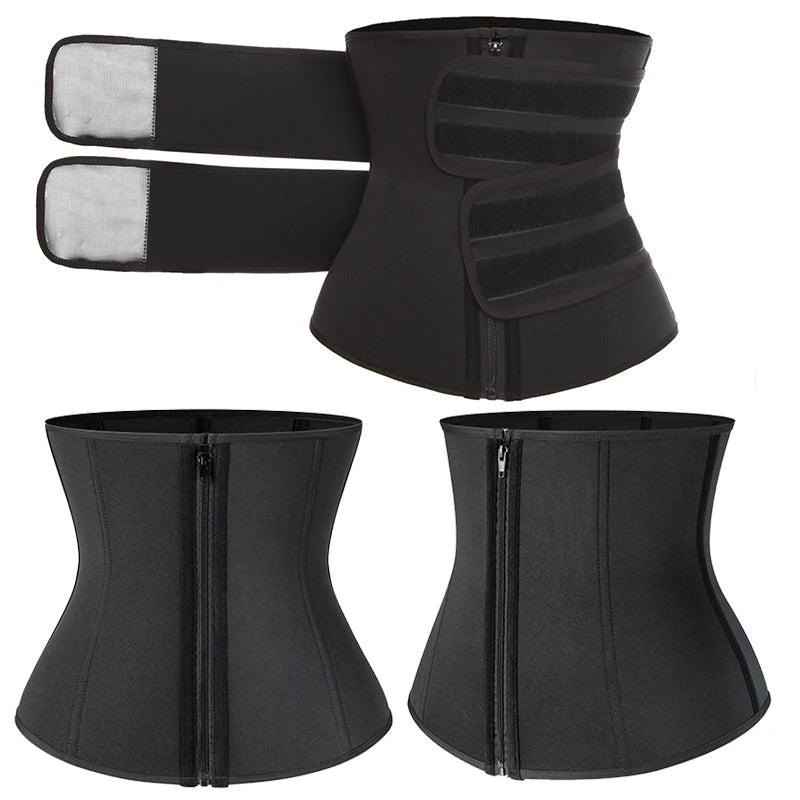 Men Waist Trainer Corsets Fitness Trimmer Belt Slimming Body Shaper for Weight Loss Sauna Sweat Girdle Workout Fat Burner Fajas