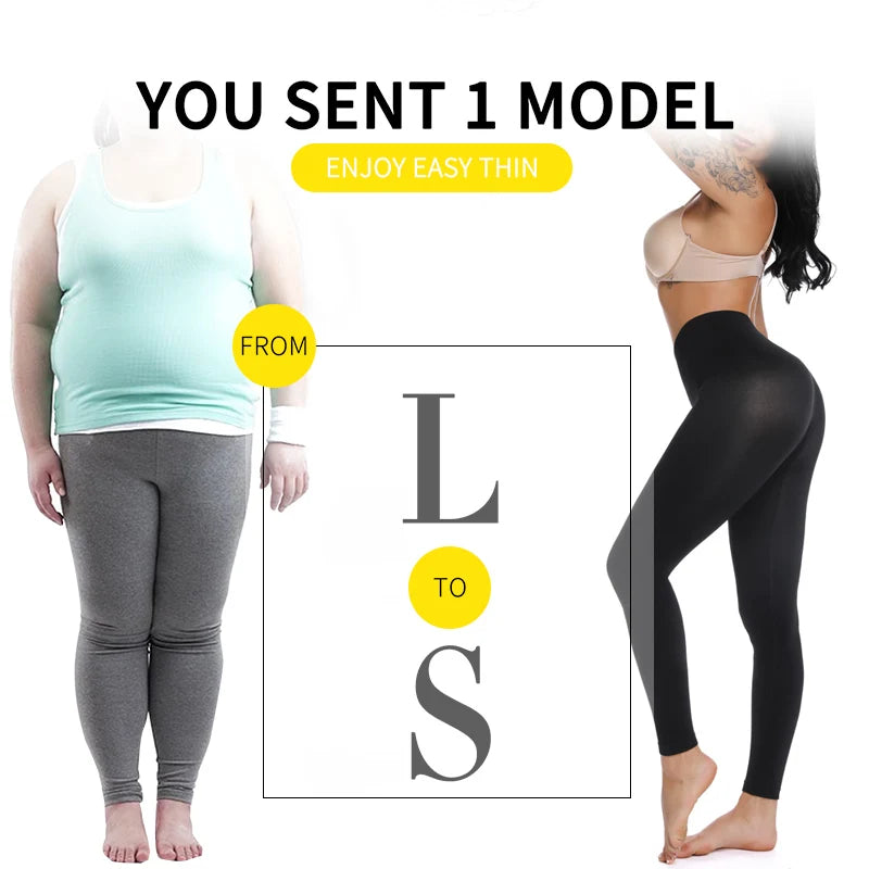 Shapewear Anti Cellulite Compression Women Leggings Leg Slimming Body Shaper High Waist Tummy Control Panties Thigh Slimmer