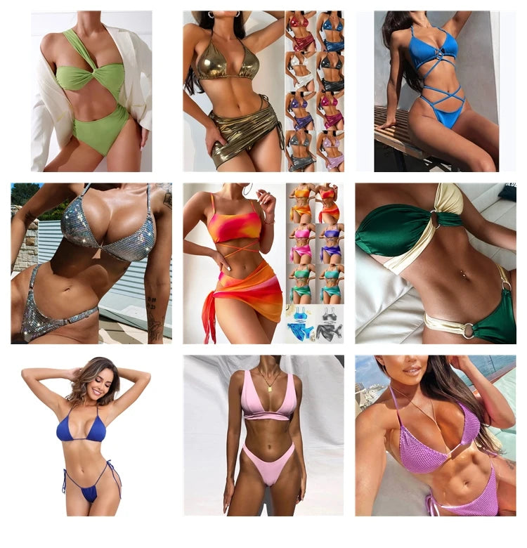 Hot's popular 2026 sexy mesh fabric flower embroidery lingerie set in Europe and America gathers seductive
