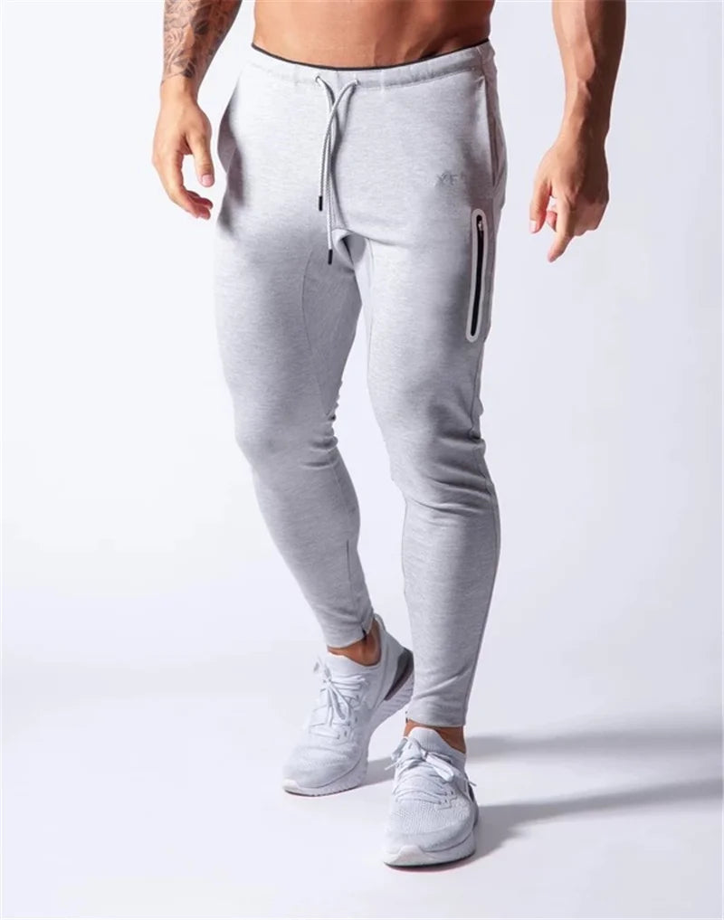 JAPAN Brand Joggers Men Sweatpants Gym Running Pants Mens Fitness Bodybuilding Gym Men Jogging Pants Zipper Sweatpants Trousers