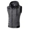 New Men Sleeveless Hooded Vest Jacket - Streetwear Zipper Waistcoat Plus Size 5XL Casual Fashion Outerwear Wholesale