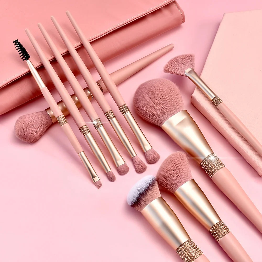 Wholesale Professional Vegan Makeup Brush Set 10-Piece Custom Logo Brochas De Maquillaje with Private Label