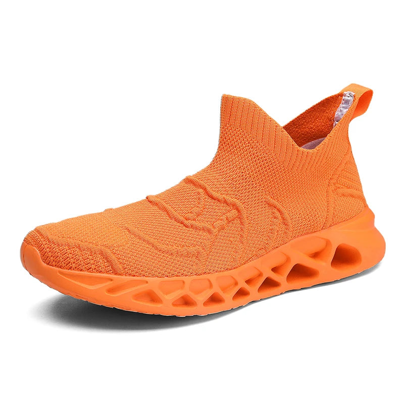 Men's Plus Size 47 Casual Sneakers Mesh Upper Quick-Drying Walking Shoes with EVA Insole Slip-On Loafers for Spring Summer