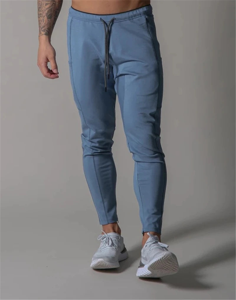 JAPAN Brand Joggers Men Sweatpants Gym Running Pants Mens Fitness Bodybuilding Gym Men Jogging Pants Zipper Sweatpants Trousers