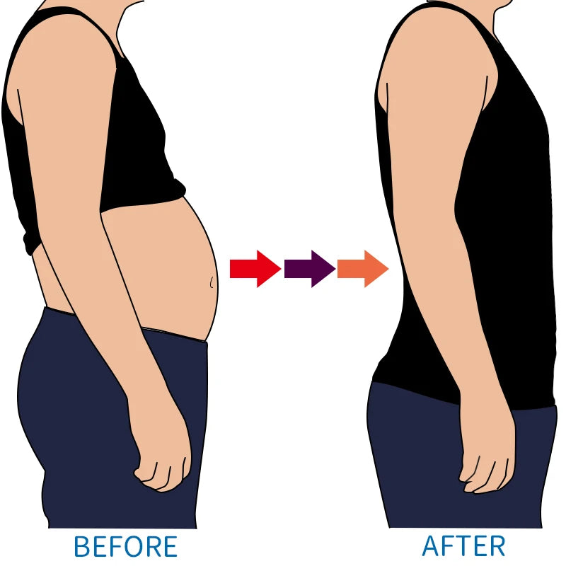 Men Waist Trainer Fitness Slimming Belt Sauna Body Shaper Corset for Abdomen Weight Loss Trimmer Belt Sweat Workout Fat Burner