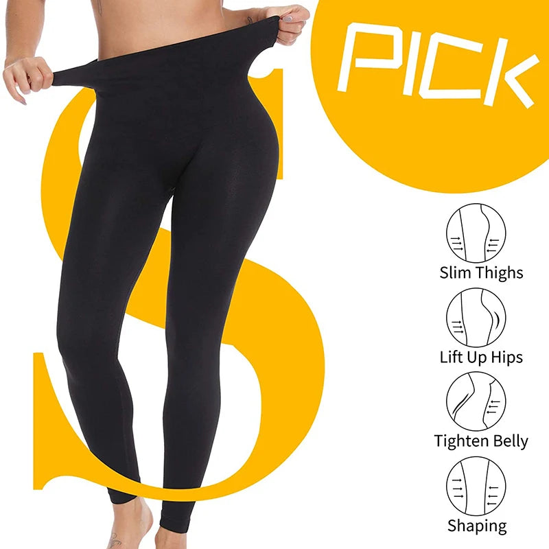 Shapewear Anti Cellulite Compression Women Leggings Leg Slimming Body Shaper High Waist Tummy Control Panties Thigh Slimmer