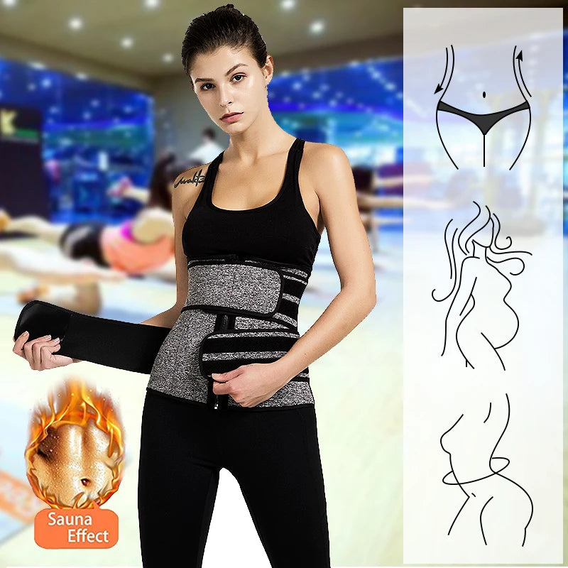 Women Waist Trainer Neoprene Body Shaper Belt Slimming Fajas Belly Reducing Shaper Tummy Sweat Shapewear Workout Shaper Corset