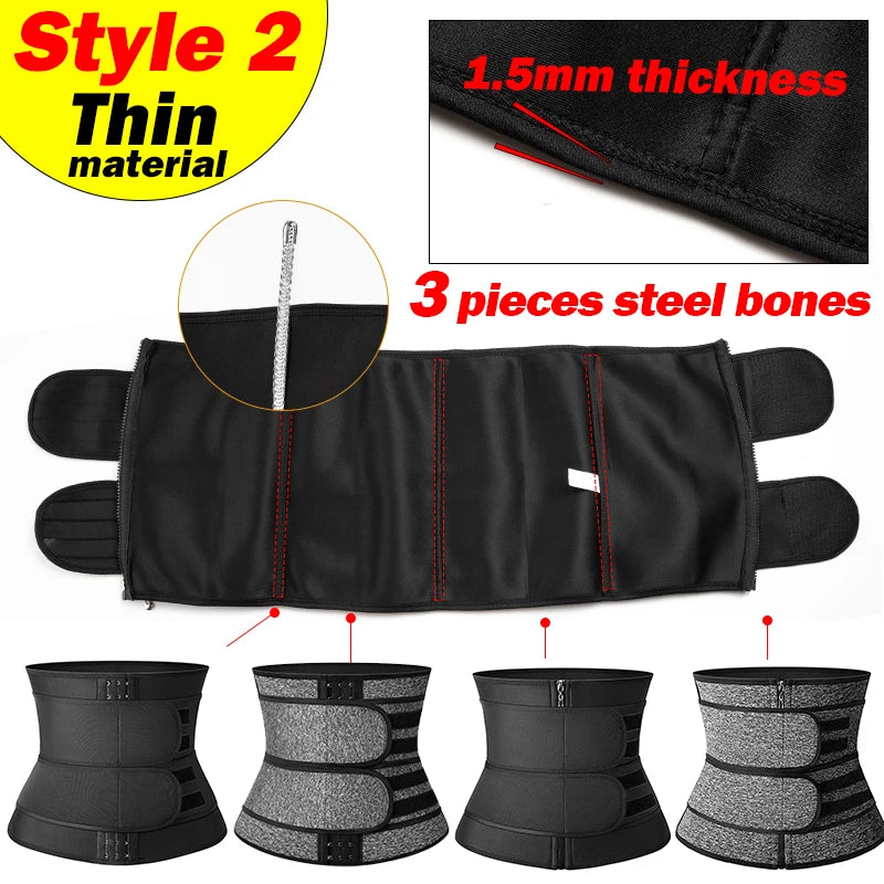 Women Waist Trainer Neoprene Body Shaper Belt Slimming Fajas Belly Reducing Shaper Tummy Sweat Shapewear Workout Shaper Corset