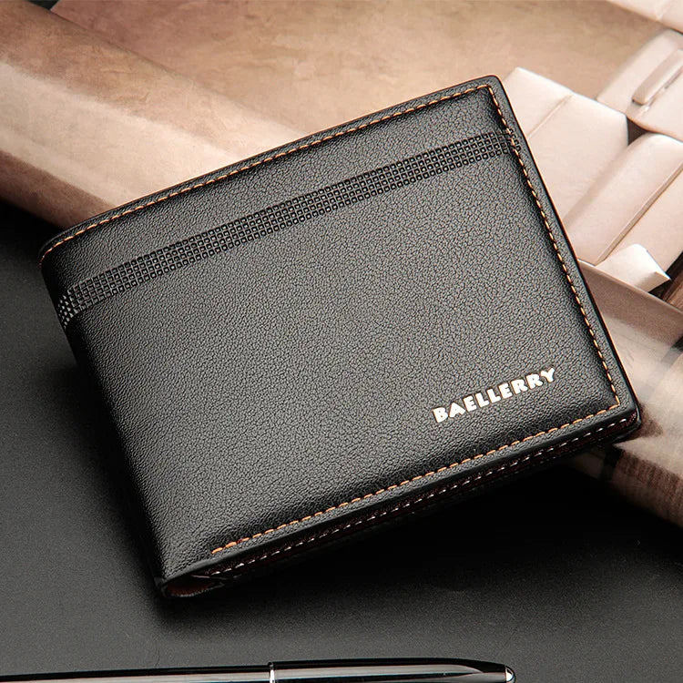 Name Customized New Men Wallets Card Holder High Quality Male Purse PU Leather Business Men Wallets Carteria