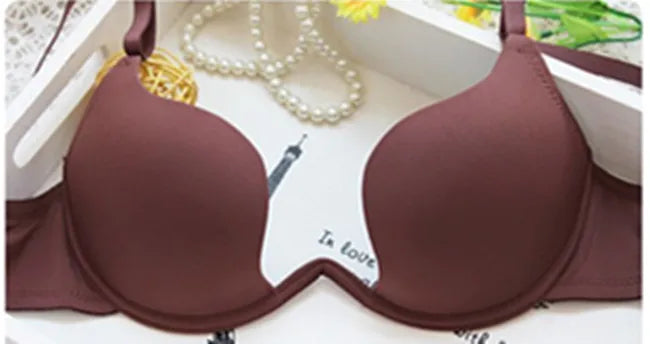 Sexy Deep U Plunge Shaped Bra Low Cut Halter Convertible Push Up Intimates women's backless Bra 32-38B deep v Bra Underwear