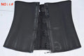 modeling strap Zipper waist trainer corset latex waist cincher underbust body shapewear women slimming sheath belly girdle fajas