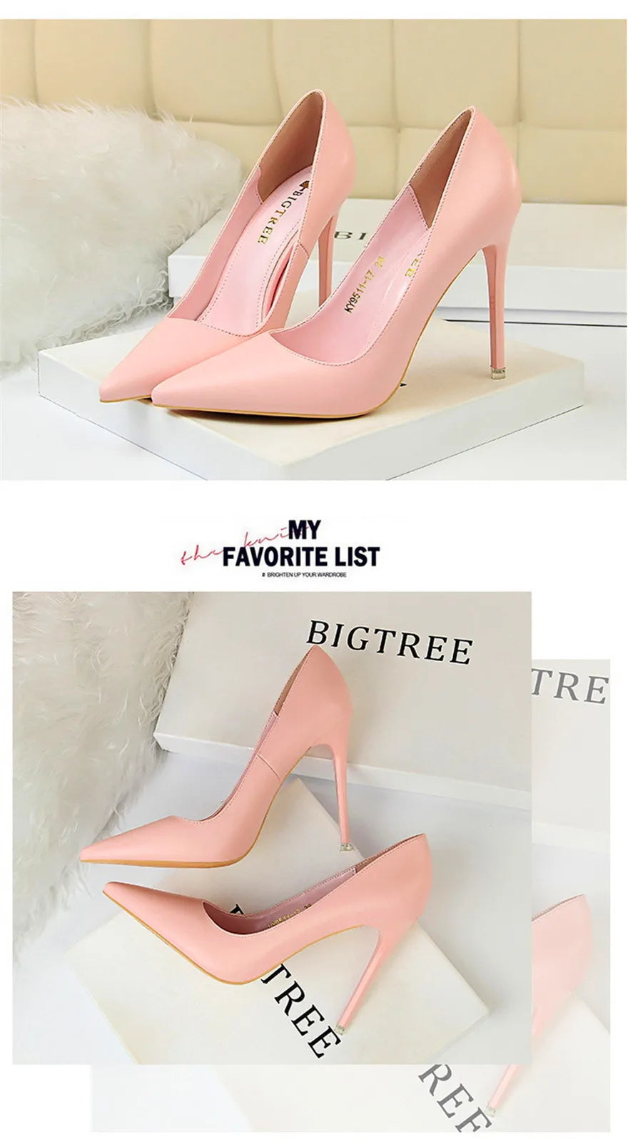 Soft Leather Concise High Heels 7.5/10.5cm Shoes Fashion Women Pumps Pointed Toe Slip On Candy Colors Office Woman Wedding Shoes
